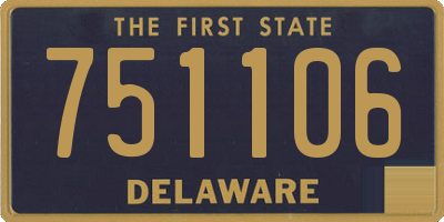 DE license plate 751106