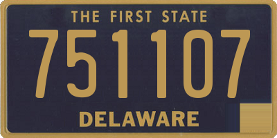 DE license plate 751107