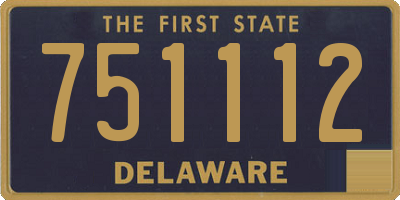 DE license plate 751112