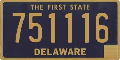 DE license plate 751116