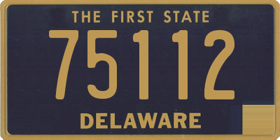 DE license plate 75112
