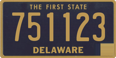DE license plate 751123