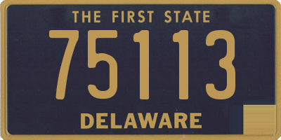 DE license plate 75113