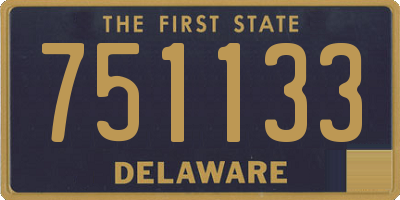 DE license plate 751133