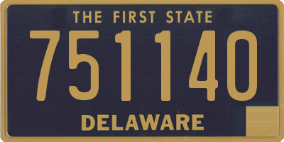 DE license plate 751140