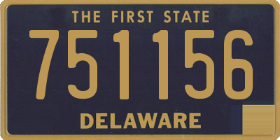 DE license plate 751156