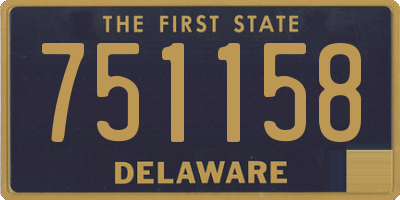 DE license plate 751158