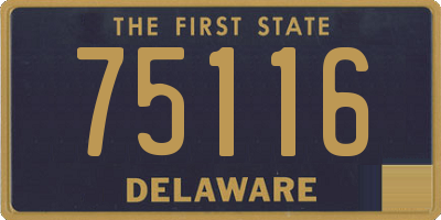 DE license plate 75116