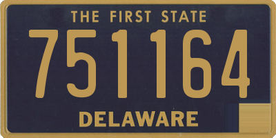 DE license plate 751164
