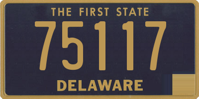 DE license plate 75117