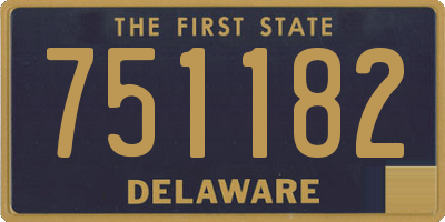DE license plate 751182