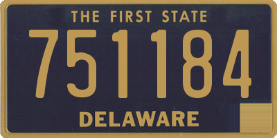 DE license plate 751184