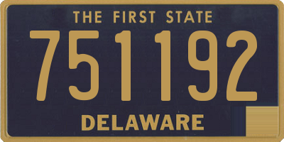 DE license plate 751192