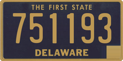 DE license plate 751193