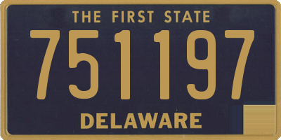 DE license plate 751197
