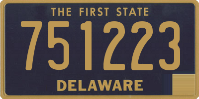DE license plate 751223