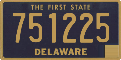 DE license plate 751225