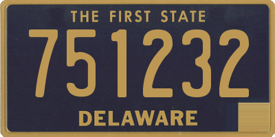 DE license plate 751232