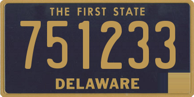 DE license plate 751233