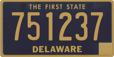 DE license plate 751237