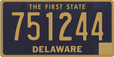 DE license plate 751244