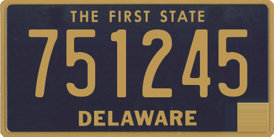 DE license plate 751245