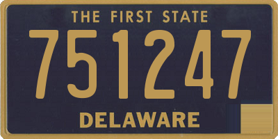 DE license plate 751247