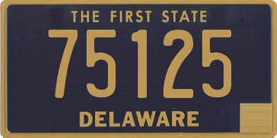 DE license plate 75125