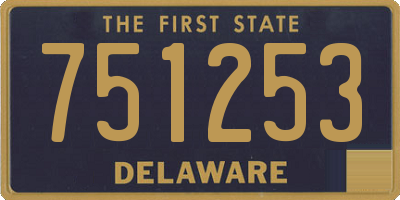 DE license plate 751253