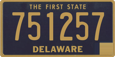 DE license plate 751257