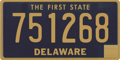 DE license plate 751268
