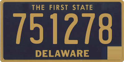 DE license plate 751278