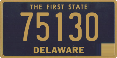 DE license plate 75130
