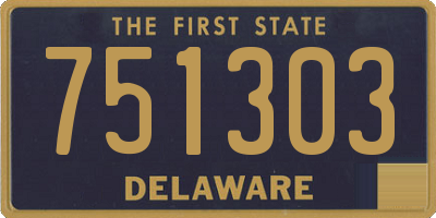 DE license plate 751303