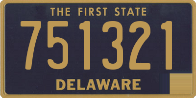 DE license plate 751321