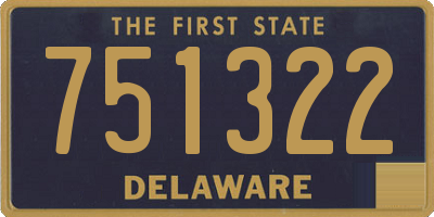 DE license plate 751322