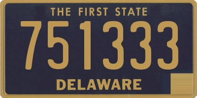 DE license plate 751333