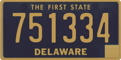 DE license plate 751334