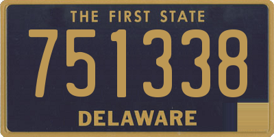 DE license plate 751338