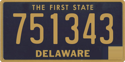 DE license plate 751343