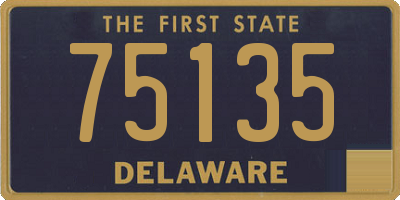 DE license plate 75135