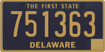 DE license plate 751363