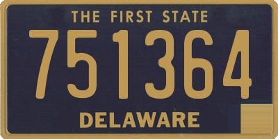 DE license plate 751364