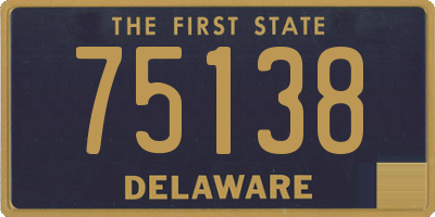 DE license plate 75138