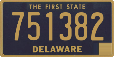 DE license plate 751382