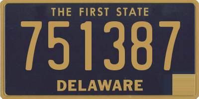 DE license plate 751387