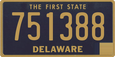 DE license plate 751388