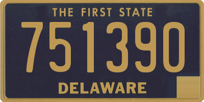 DE license plate 751390