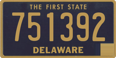DE license plate 751392