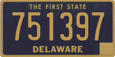 DE license plate 751397